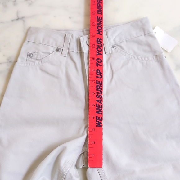 NWT. Girl's 100% cotton high rise flare jeans with embroidery. - Picture 3 of 5